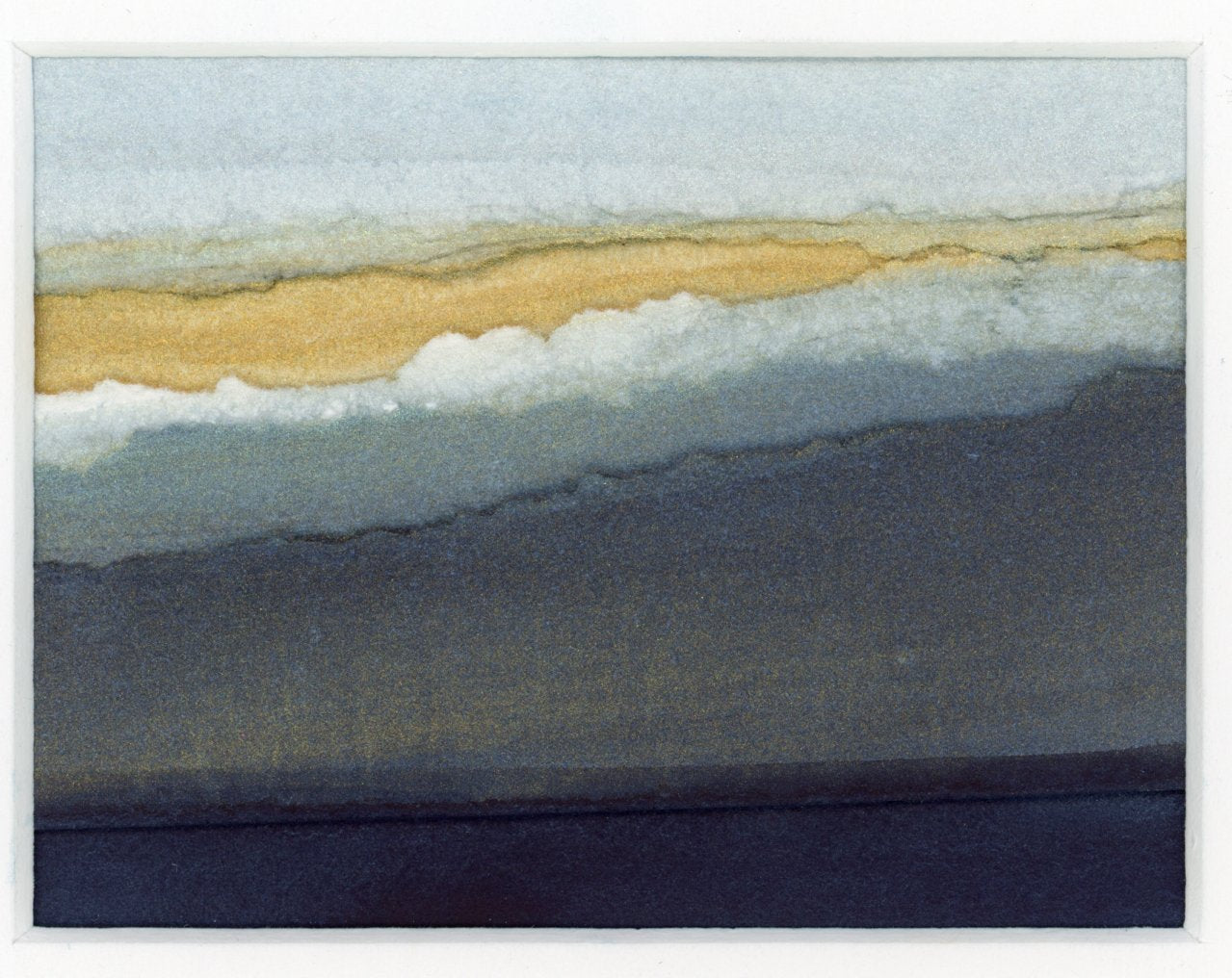 Nature Influences the Rhythms and Rituals of Life | Collaged Watercolor