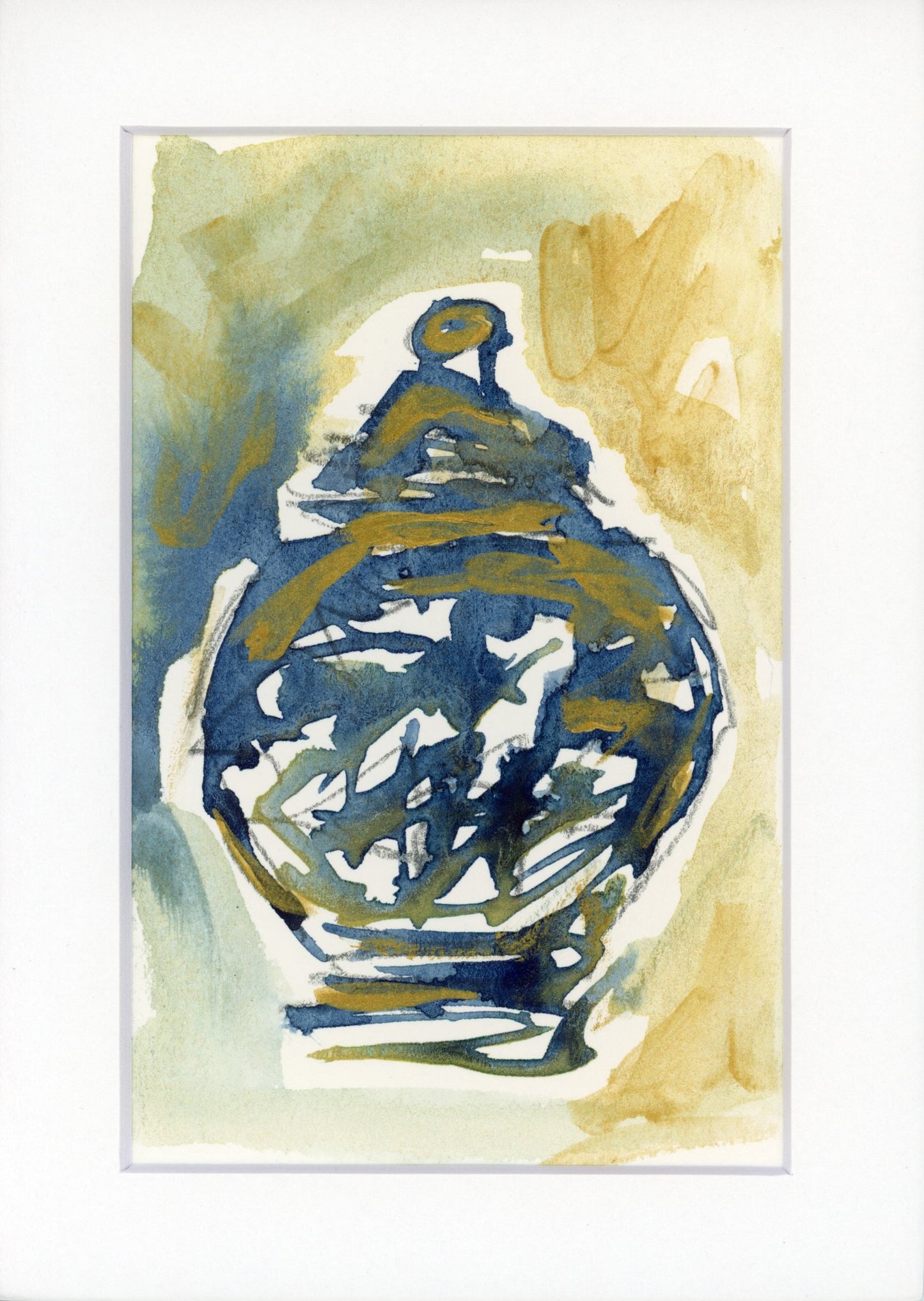 Hope Strengthened by Trust | Small Kintsugi-style Watercolor by JJHogan